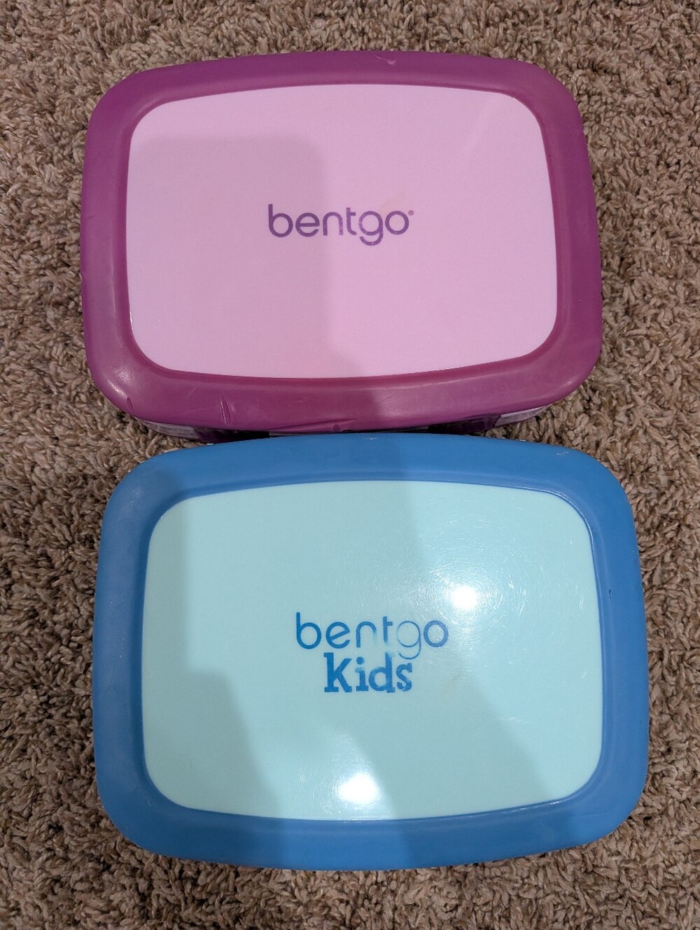 Bentgo kids lunchboxes blue and purple